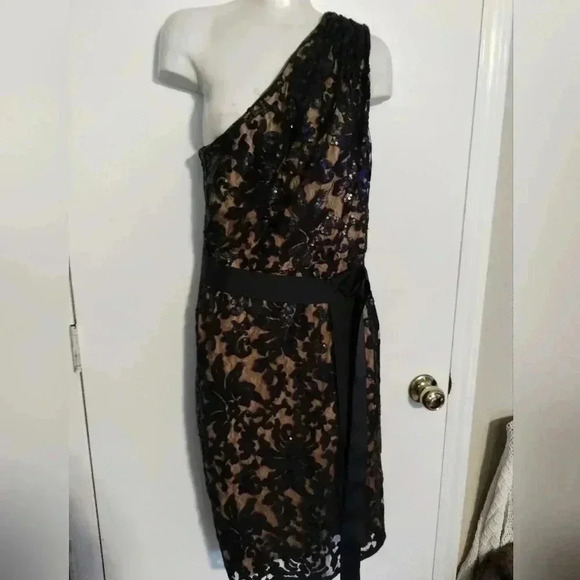 One Shoulder Dress lace dress - Picture 1 of 13